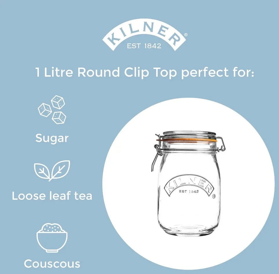 „Kilner Rayware Group“ KIL stiklainis 1 l