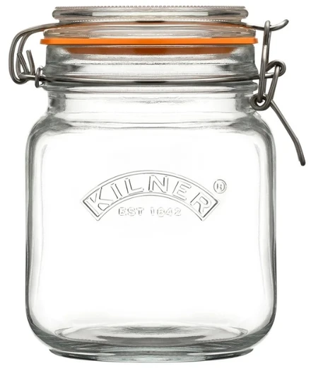 CLIP TOP 1L kvadratinis stiklainis / Kilner