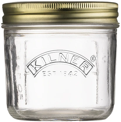 Kilner Rayware Group KIL-Stiklainis 0,2 l su plačiu snapeliu, Konservuoti stiklainis