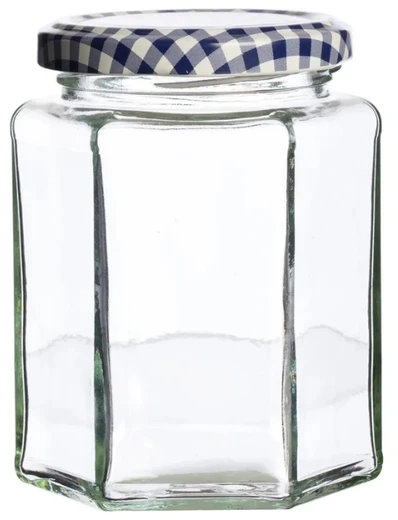 Kilner Rayware Group KIL-stiklainis 0,28 l, šešiakampis, Pagaminta Anglijoje