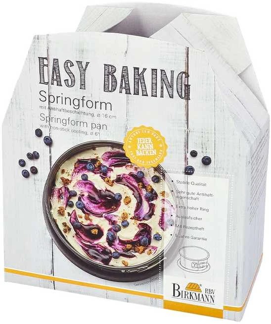 Spyruoklinė keptuvė su nuimamu dugnu EASY BAKING - 16 cm / Birkmann