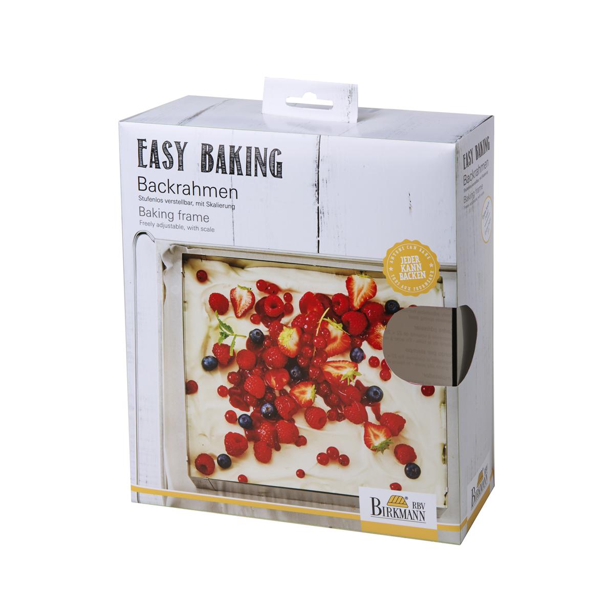 Stačiakampis konditerinis apvadas EASY BAKING - reguliuojamas / Birkmann