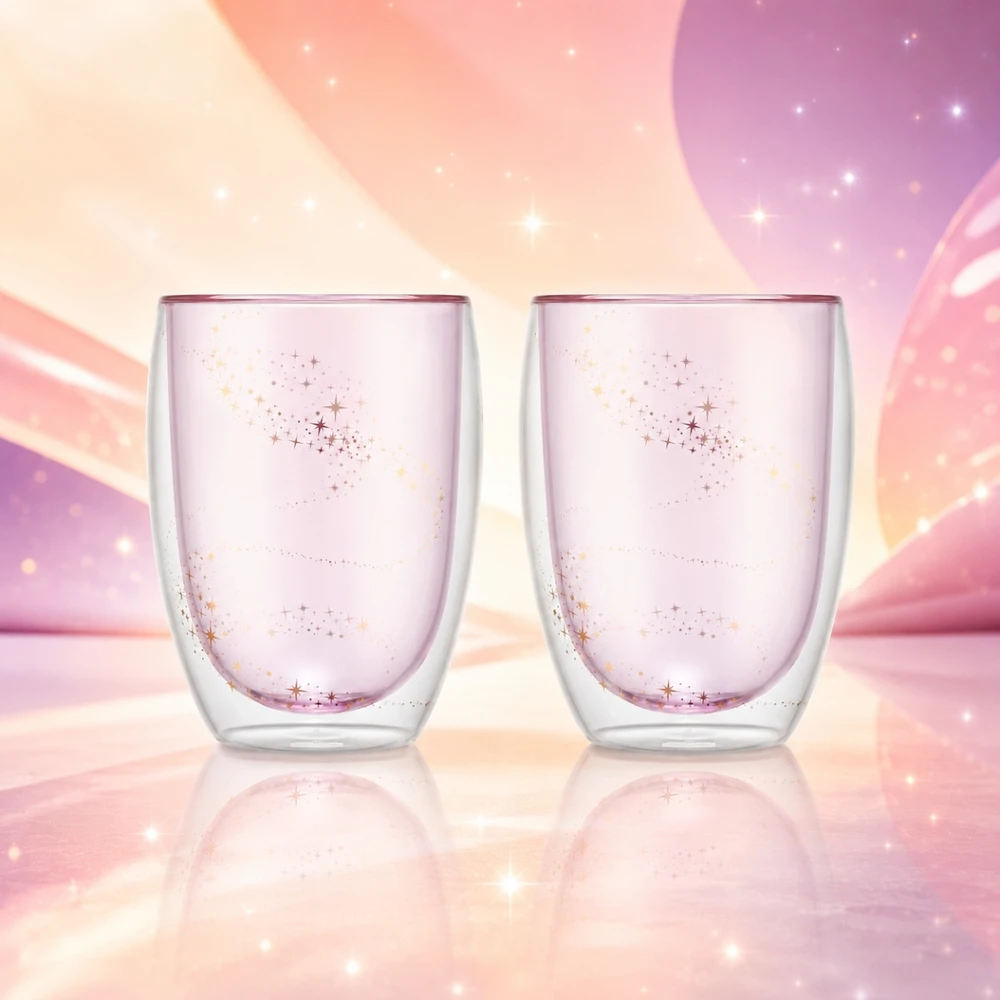 Disney Mickey Pavina dvigubos sienelės stiklinės 350 ml 2 vnt. Bodum