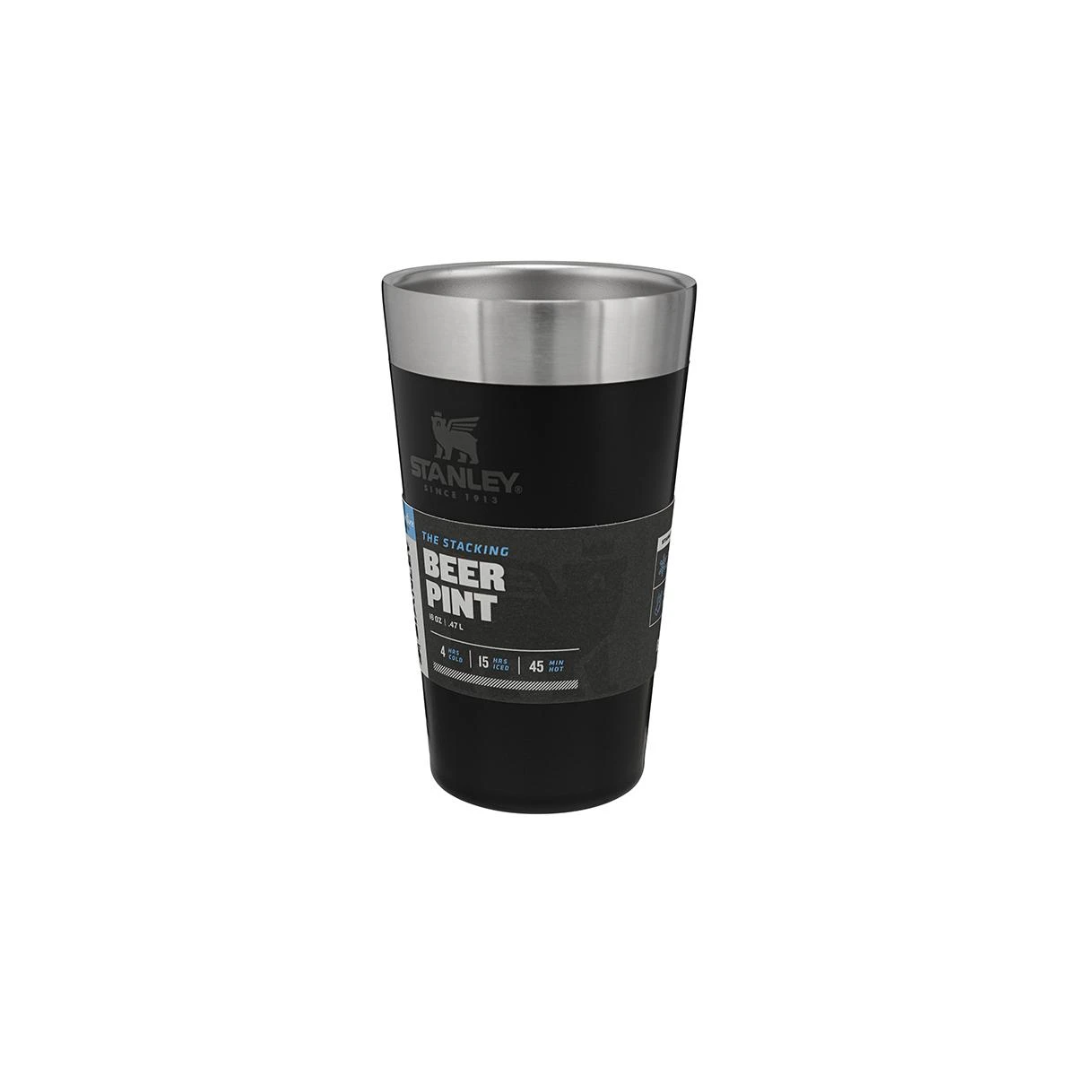 Stanley Thermal Beer Mug Adventure matinis juodas 0,47 l