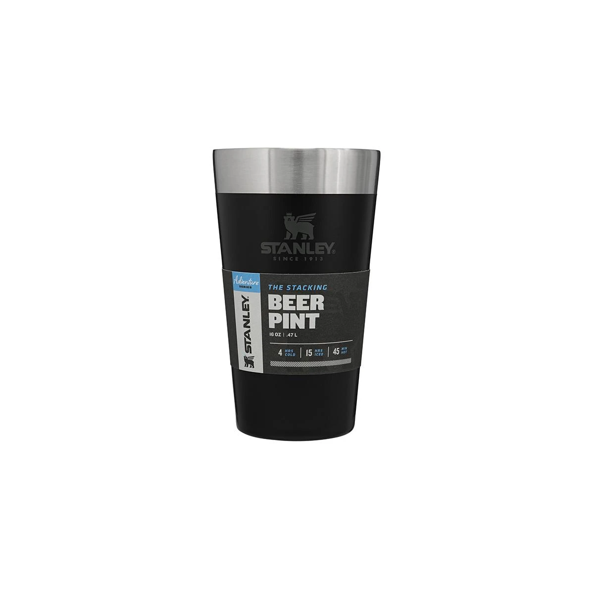 Stanley Thermal Beer Mug Adventure matinis juodas 0,47 l