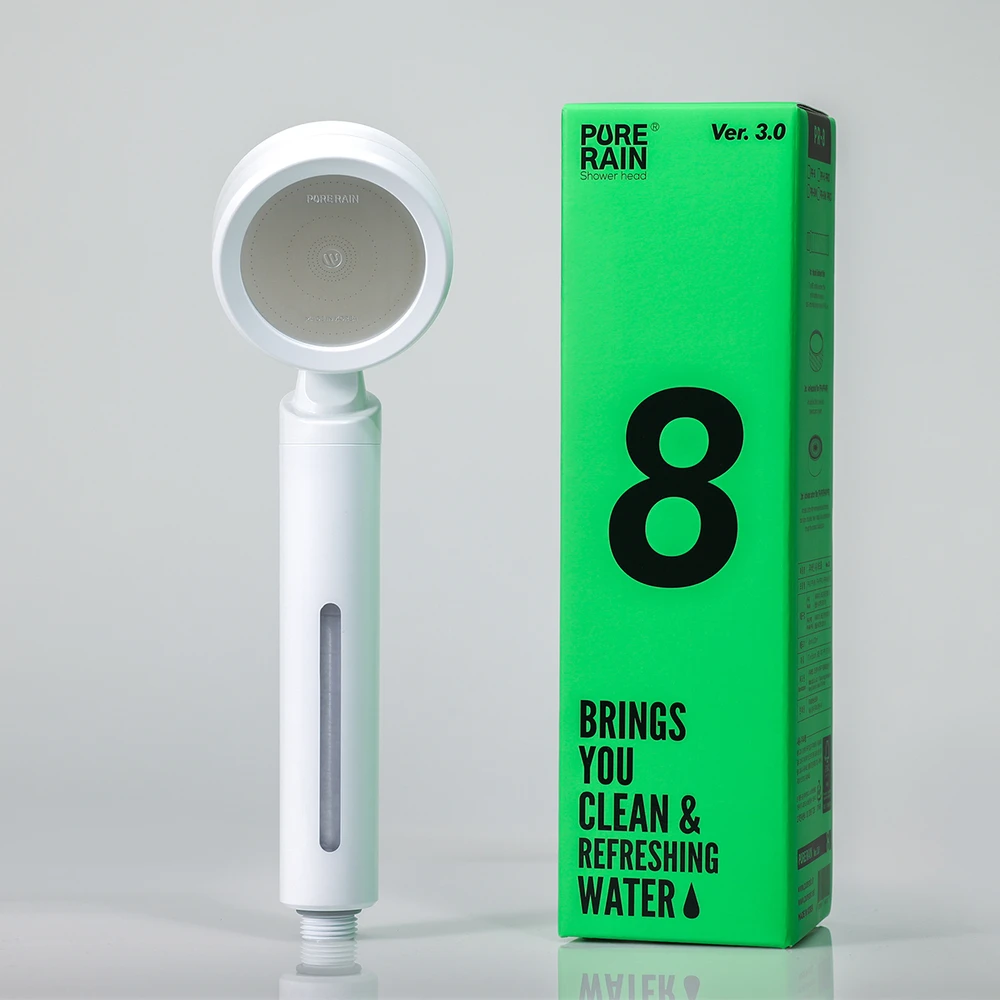 Water Lab Dušo galvutė su filtru, balta, 80 mm / Vandens laboratorija