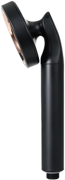 Water Lab Dušo galvutė su trimis filtrais ARO LUXE juoda 100 mm / Vanduo Lab
