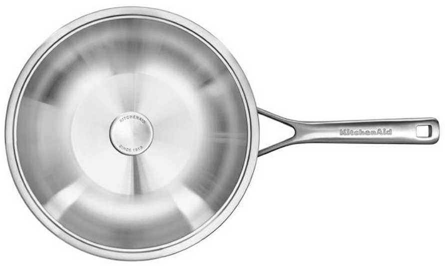 KitchenAid - „Multiply“ vokas su dangčiu - sidabro spalvos - 28 cm
