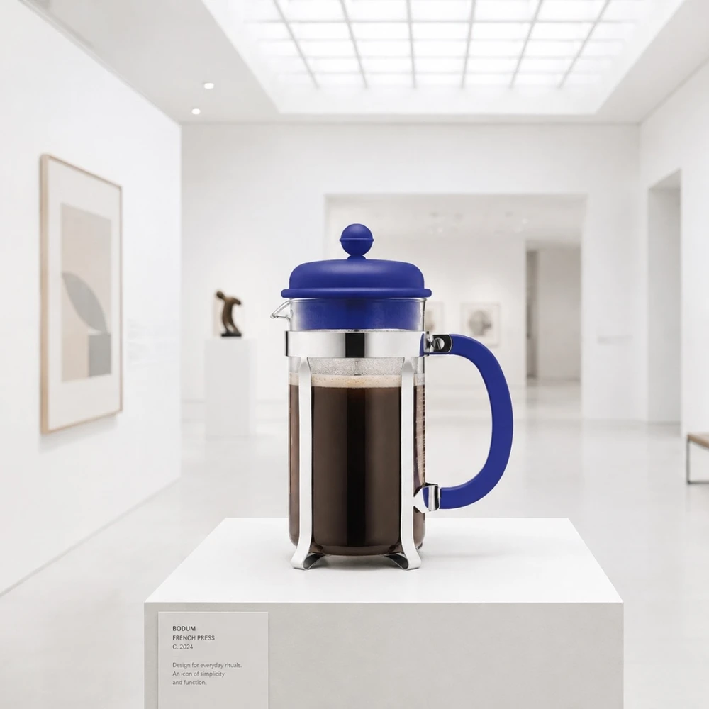 Zaparzacz tłokowy french press Caffettiera 1 L Light Cobalt Bodum