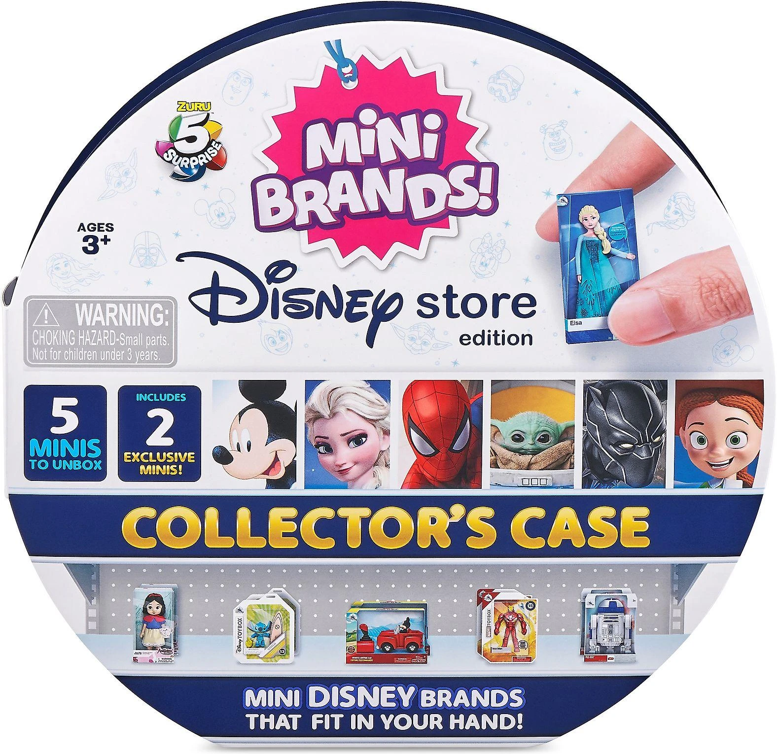 Zuru 5Surprise 5 staigmena Disney Store Mini Brands Collectors -kotelo