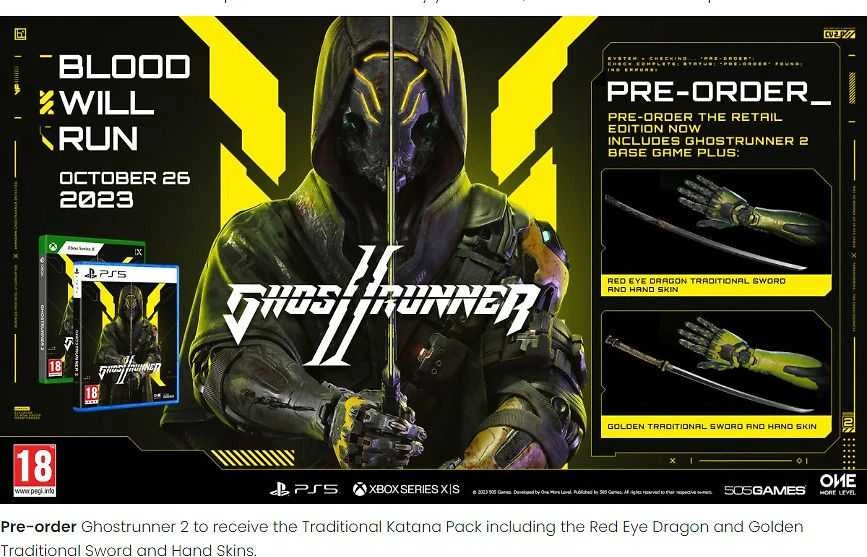 505 Games Ghostrunner 2 PS5