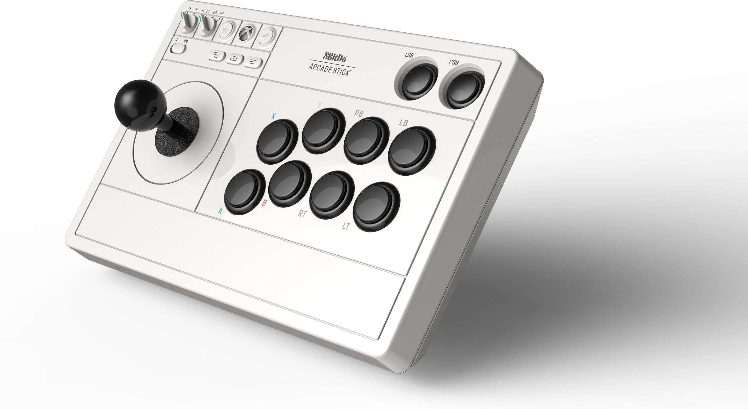 8BitDo Arcade Stick, skirta XBOX ir asmeniniam kompiuteriui (baltas)