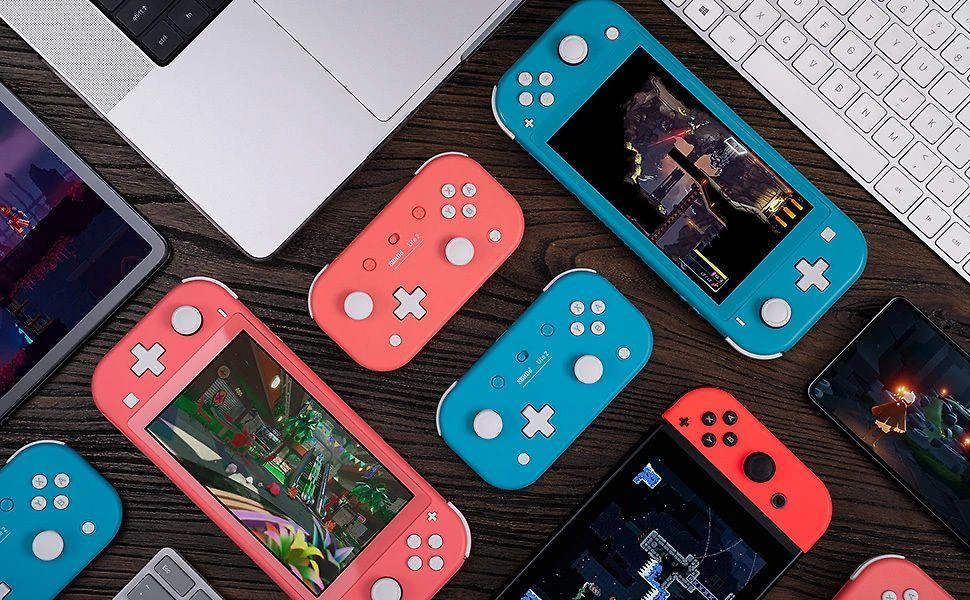 8BitDo Lite 2 belaidis pultelis (Rožinis)