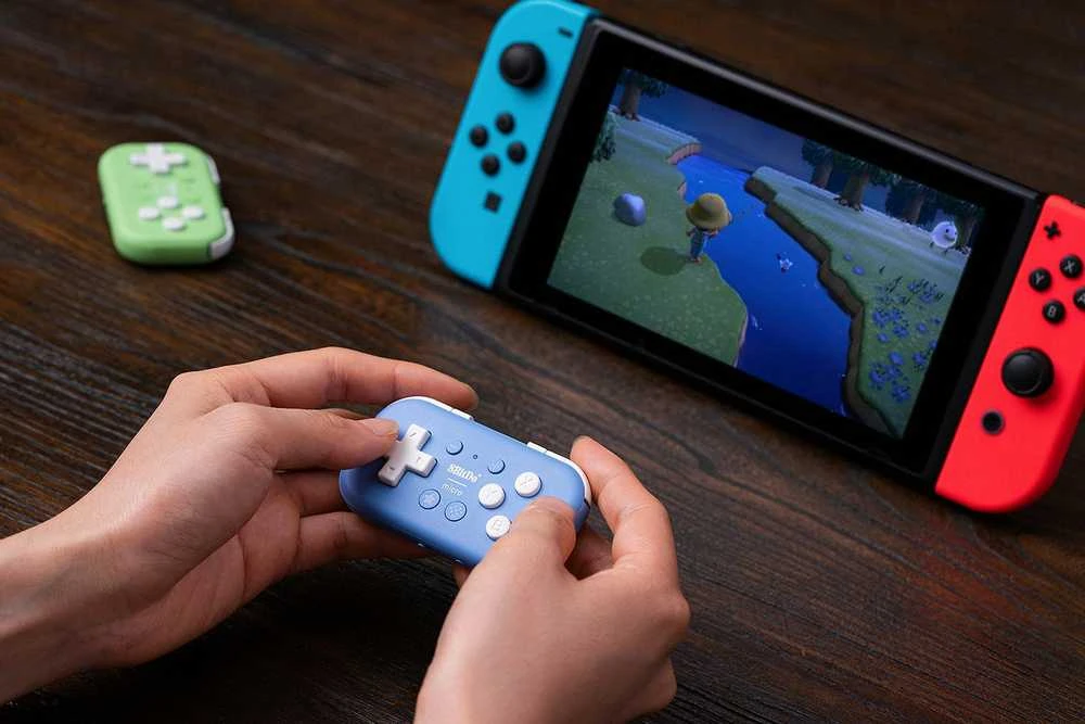 8BitDo Micro belaidis pultelis (mėlynas)