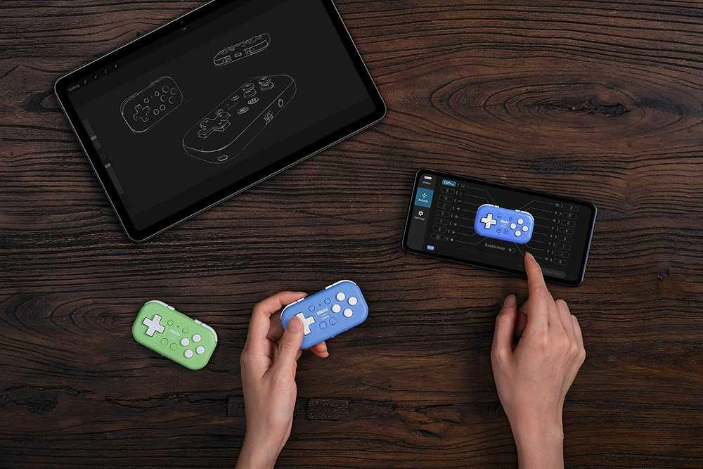 8BitDo Micro belaidis pultelis (mėlynas)