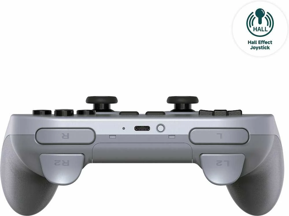 8BitDo PRO 2 Gamepad Hall Ed Belaidis pultelis | Pilkas