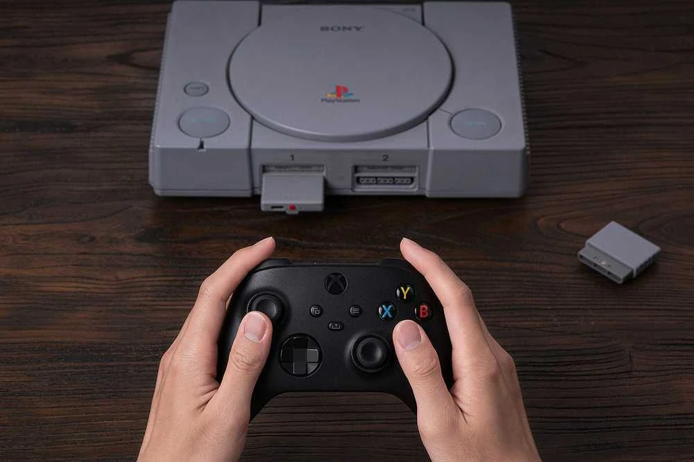 8BitDo retro imtuvas PS1/PS2