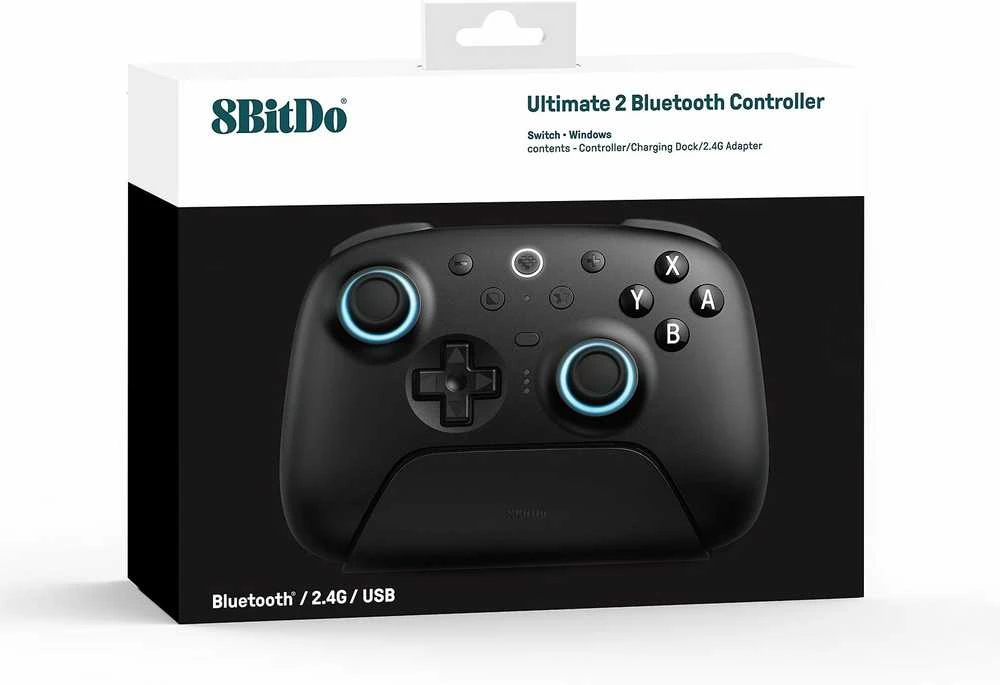 8BitDo Ultimate 2 BT belaidis valdiklis | Juodas