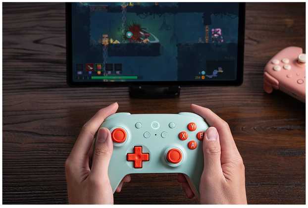 Belaidis žaidimų pultas 8BitDo Ultimate 2C Wireless | spalva: mėtų/raudona