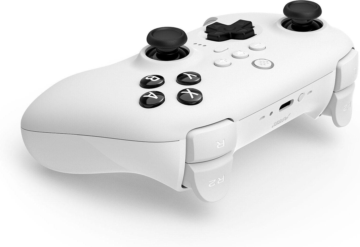 8Bitdo Ultimate Bluetooth Žaidimo pultas su įkrovimo doku, skirtas Switch ir Windows - baltas