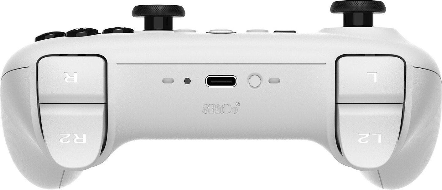 8Bitdo Ultimate Bluetooth Žaidimo pultas su įkrovimo doku, skirtas Switch ir Windows - baltas