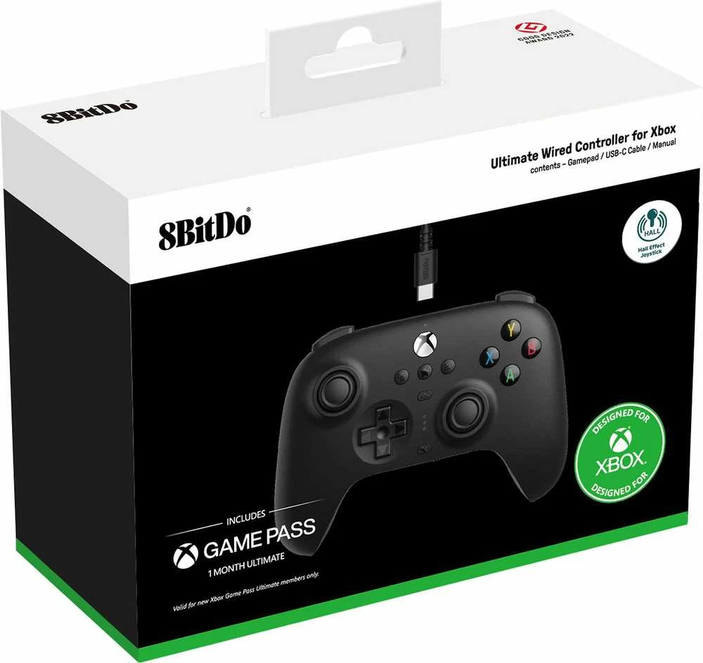 8BitDo Ultimate laidinis valdiklis XBOX Hall Ed/Juodas