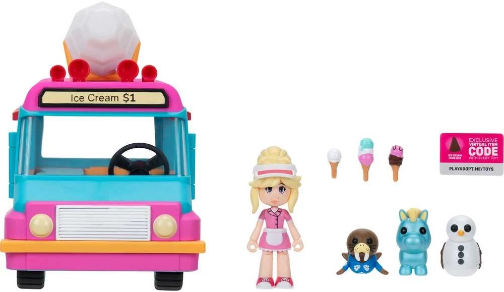 Adopt Me – Svarbi transporto priemonė – Ledų sunkvežimis (243-0147)