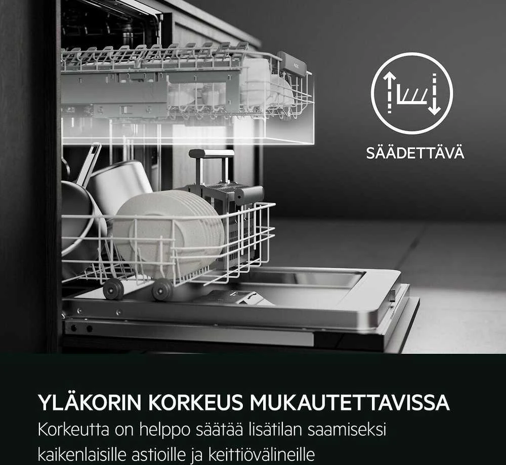 Indaplovė AEG FFB62407ZW -astianpesukone, valkoinen