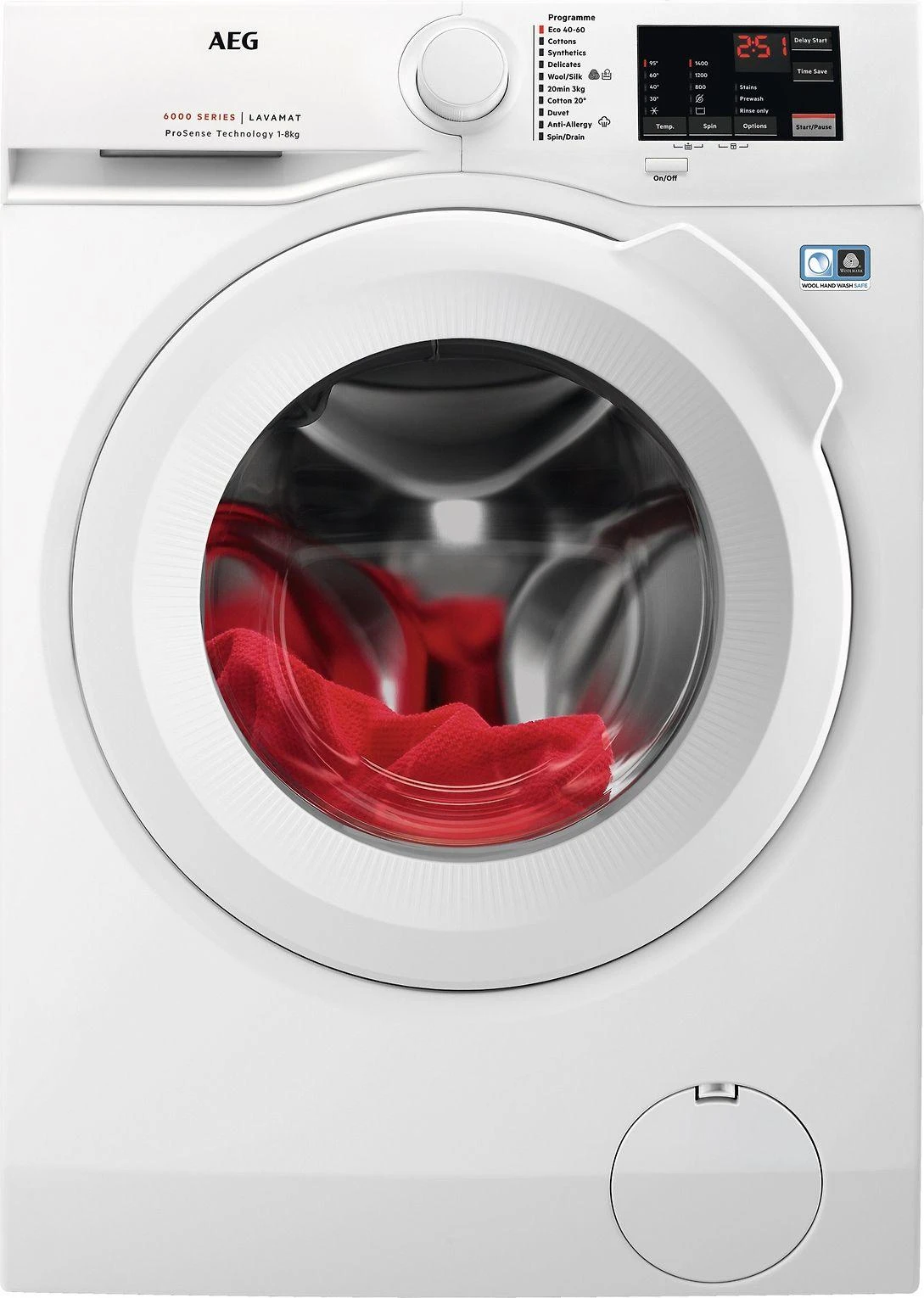 Skalbimo mašina AEG LR612E84O 6000-sarjan pyykinpesukone