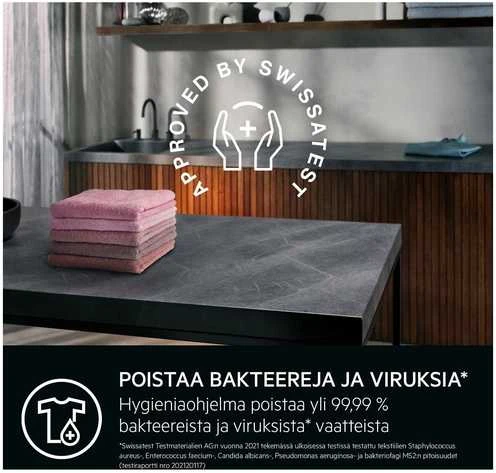 Skalbimo mašina AEG LR722K86O 7000, Baltos spalvos