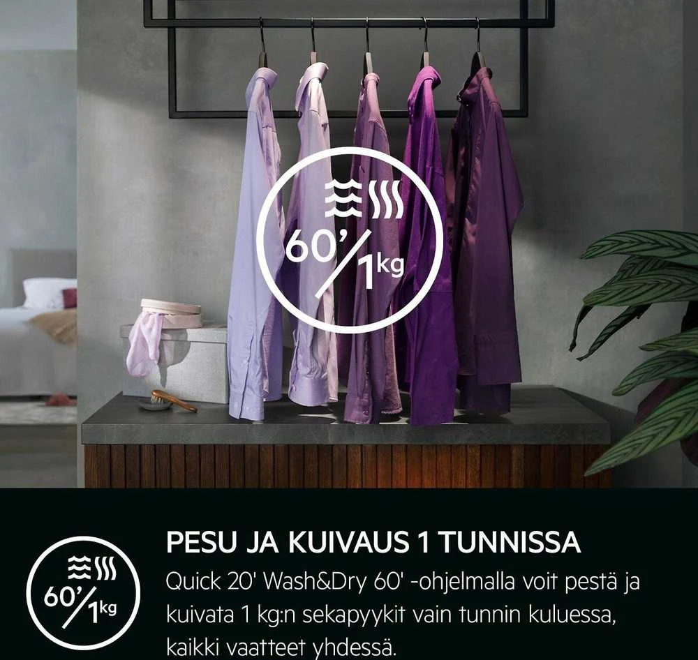 Skalbimo mašina AEG LWR7249969 7000-sarjan kuivaava pesukone