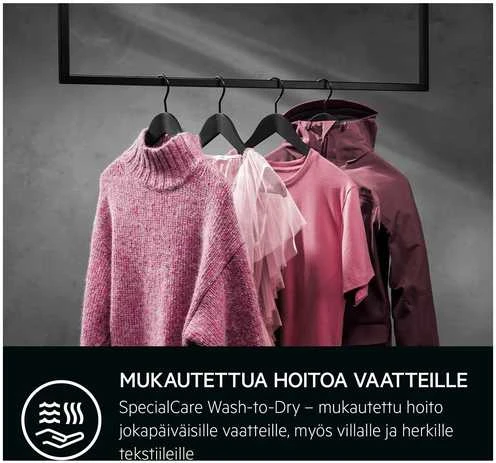 Skalbimo mašina AEG LWR734N86U 7000-sarjan kuivaava pesukone