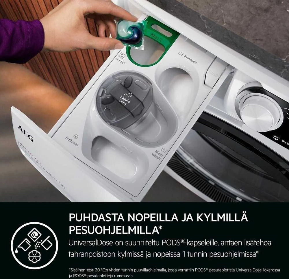 Skalbimo mašina AEG LWR734N86U 7000-sarjan kuivaava pesukone