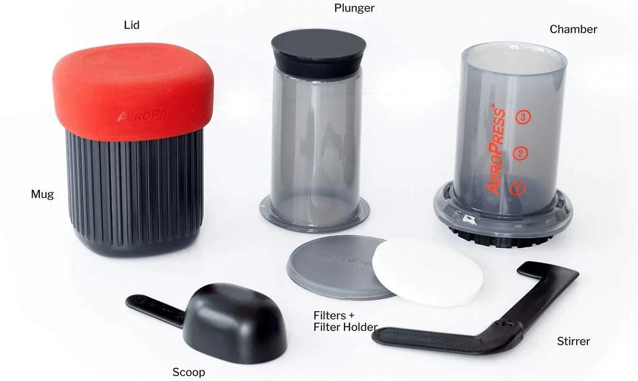 Aeropress Go kelioninis kavos presas