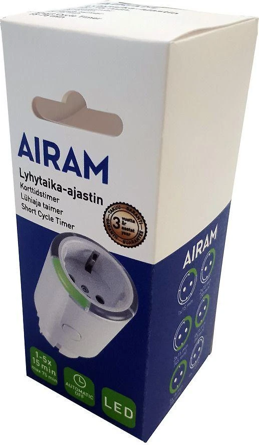 Airam 2623317 trumpalaikis laikmatis, 15-75 min, IP20