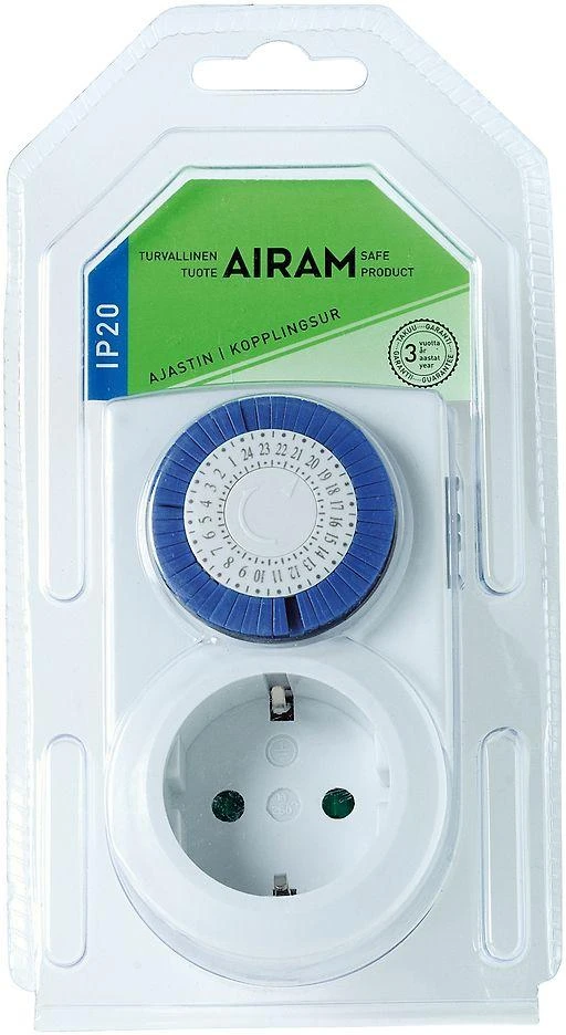 Airam LAIKMATIS MINI IP20 24H, SKYRIUS 30 MIN