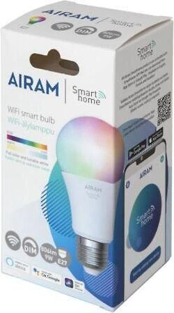 Airam SmartHome išmanioji lempa, E27, opalas, 806 lm, RGBW, WiFi