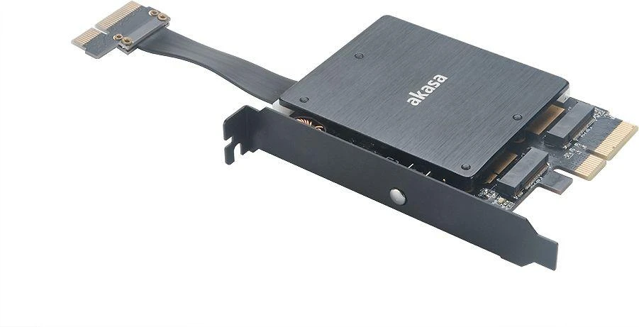 Akasa adapteris 2 M.2 diskams – 2x PCI-E (AK-PCCM2P-04)