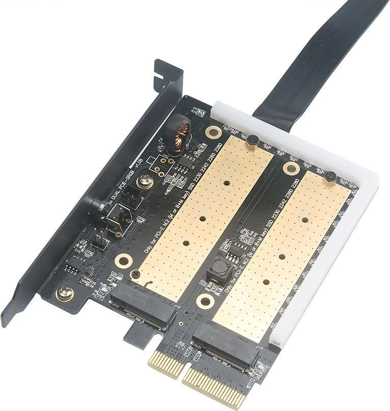 Akasa adapteris 2 M.2 diskams – 2x PCI-E (AK-PCCM2P-04)