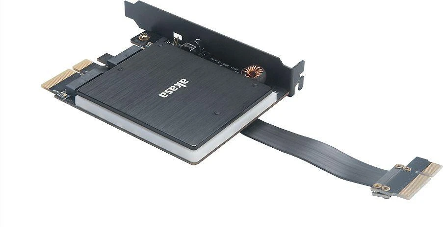Akasa adapteris 2 M.2 diskams – 2x PCI-E (AK-PCCM2P-04)