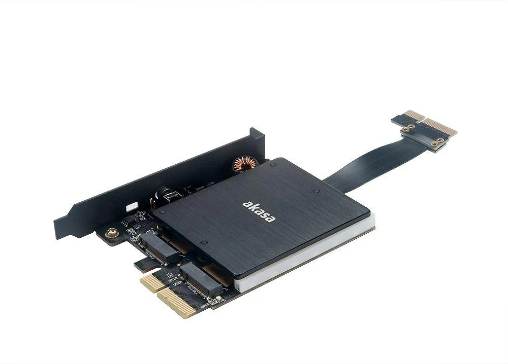 Akasa adapteris 2 M.2 diskams – 2x PCI-E (AK-PCCM2P-04)