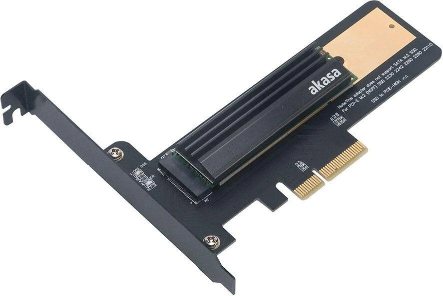 Akasa iš M.2 SSD į PCIe adapterio plokštė