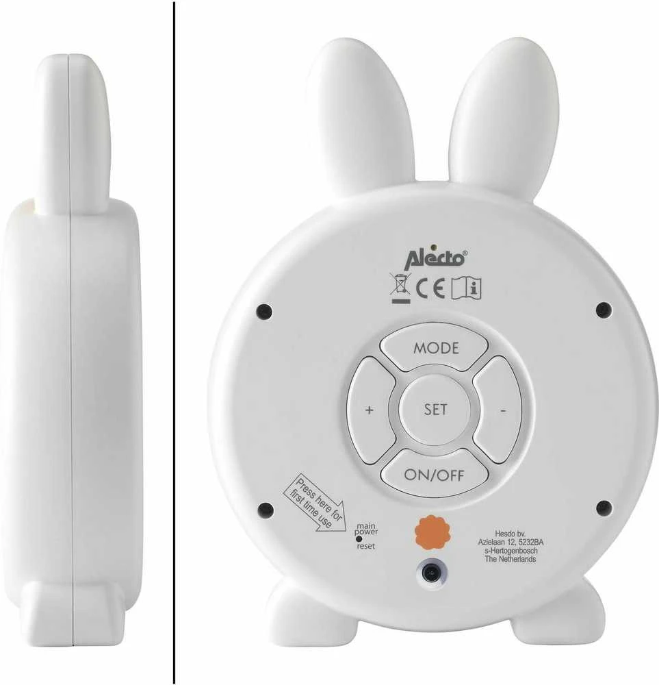 Naktinė lempa yra žadintuvas, miego treniruoklis Alecto BC100BUNNY