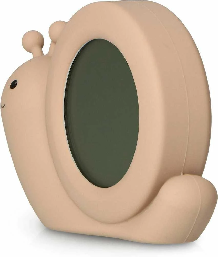 Alecto Baby Simon Snail -unirytmiä opettava herätyskello, taupe