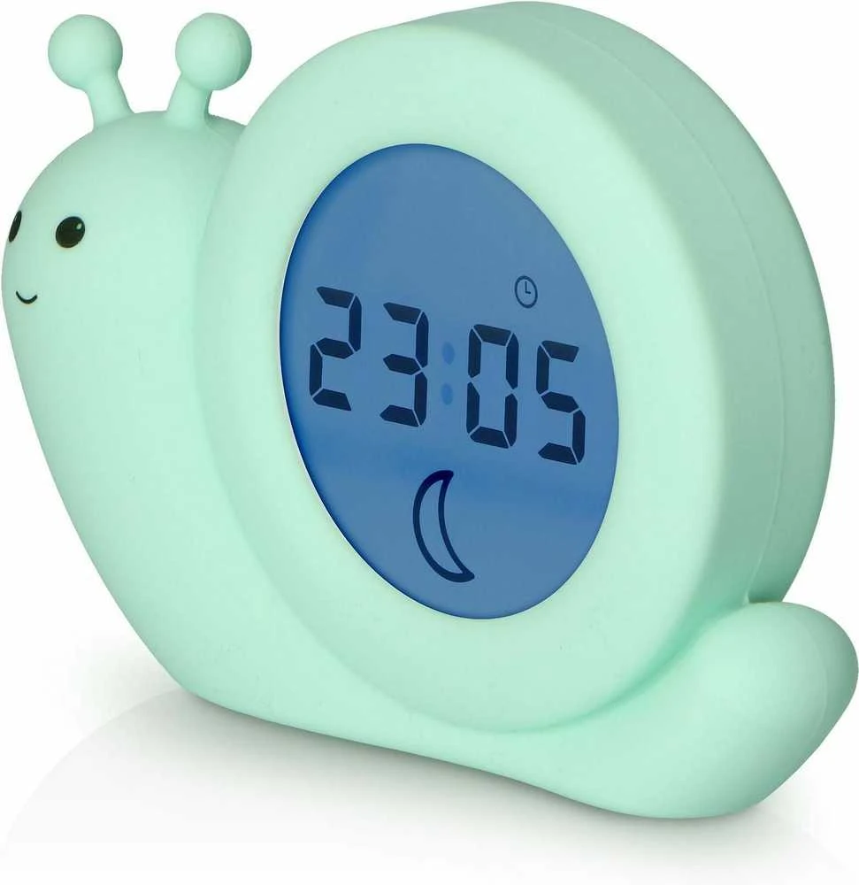 Niania Usorteret Alecto Baby Simon Snail miego ritmo žadintuvas, mėtinės žalios spalvos