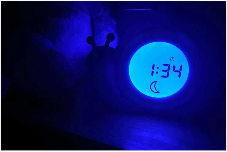 Niania Usorteret Alecto Baby Simon Snail miego ritmo žadintuvas, mėtinės žalios spalvos
