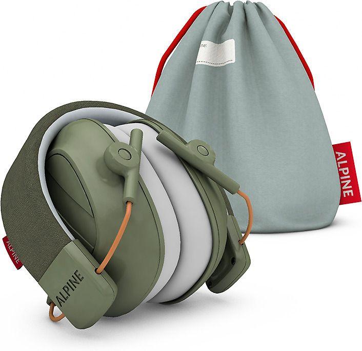 Alpine Muffy Kids klausos apsaugos priemonės, žalios
