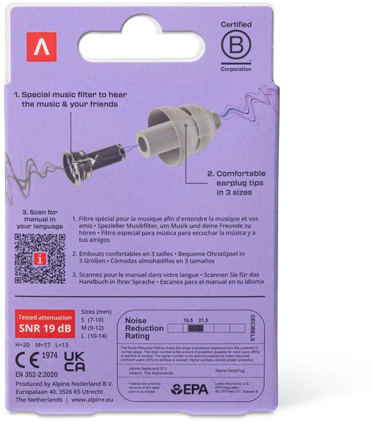 Alpine Partyplug korvatulpat