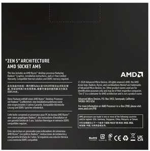 Procesorius AMD CPU Desktop Ryzen 9 16/32T 9950X (4,3 GHz/5,7 GHz, 80 MB, 170 W, AM5) dėžutė su Radeon Graphics