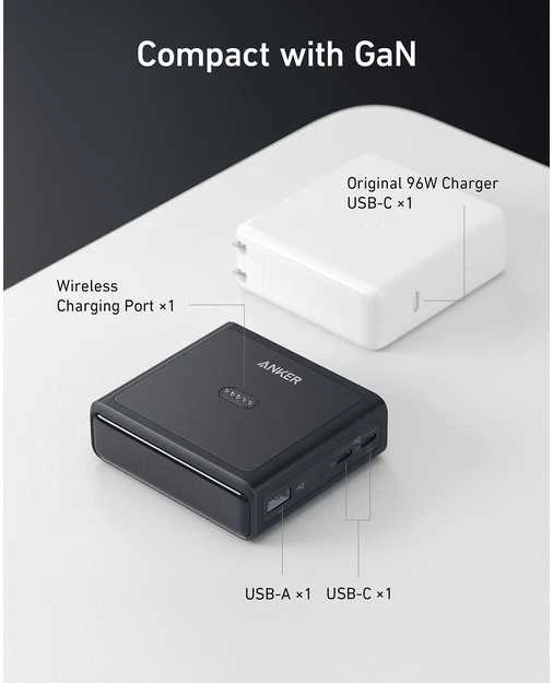 Stalinis Įkroviklis - Anker Prime 100W, Juodas